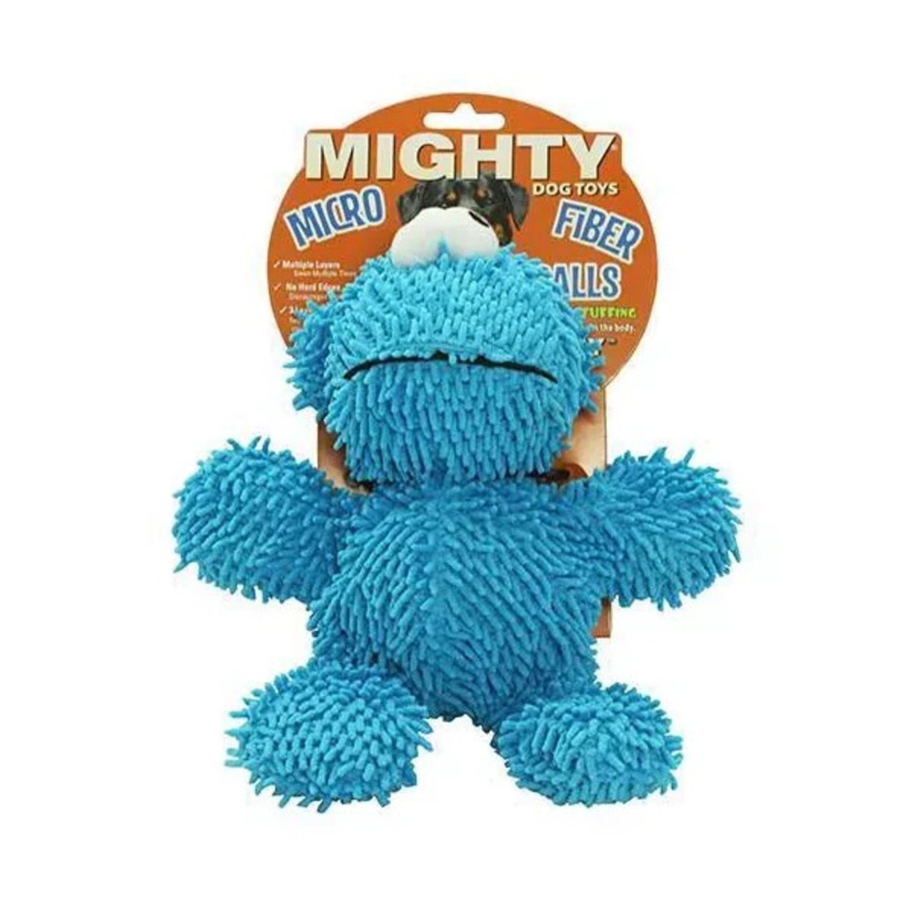Tuffy Mighty Micro Fiber Ball Monster Dog Squeaker Toy Durable‎ Floats M-L NEW
